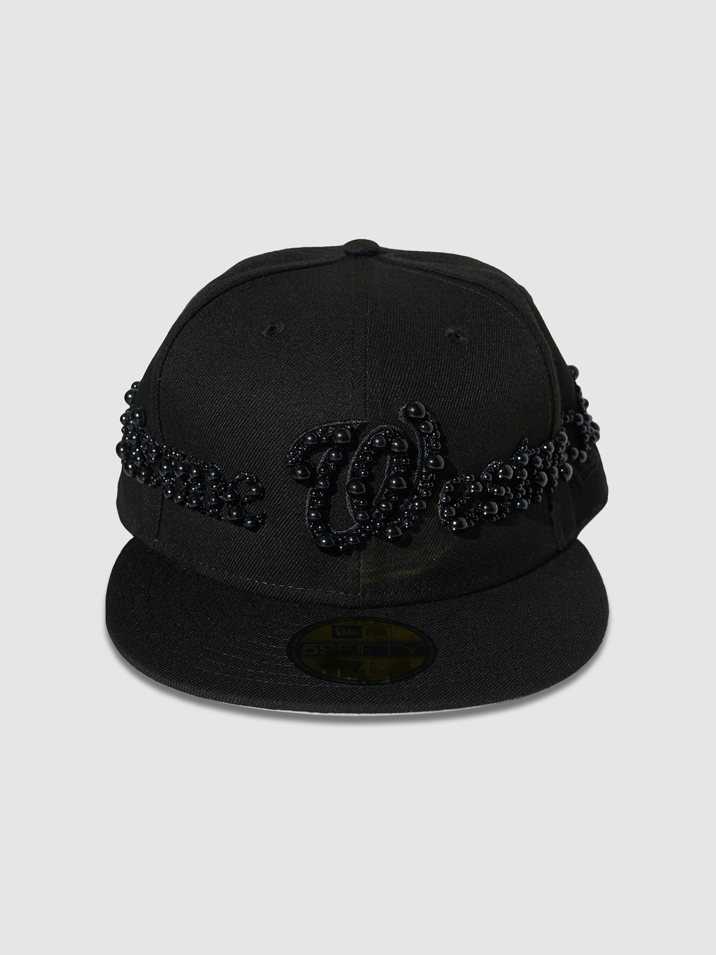 Vivi Pearl Hat (Black On Black) – HatsLA