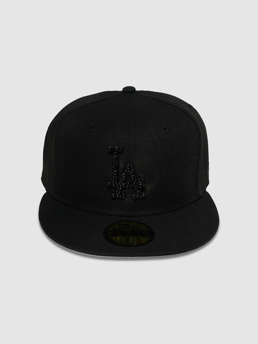 Los Angeles Pearl Hat (Black On Black)