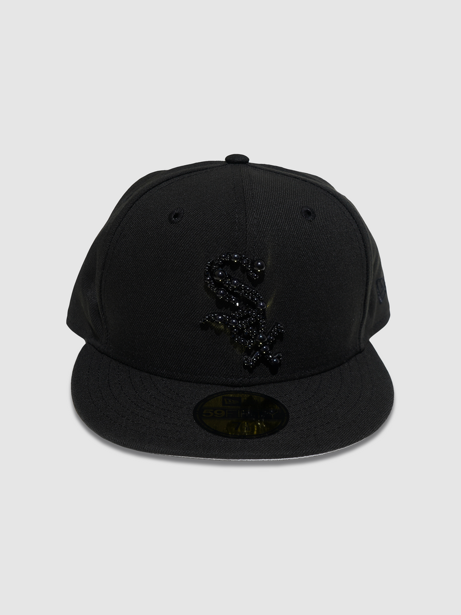 Chicago Pearl Hat (Black On Black)